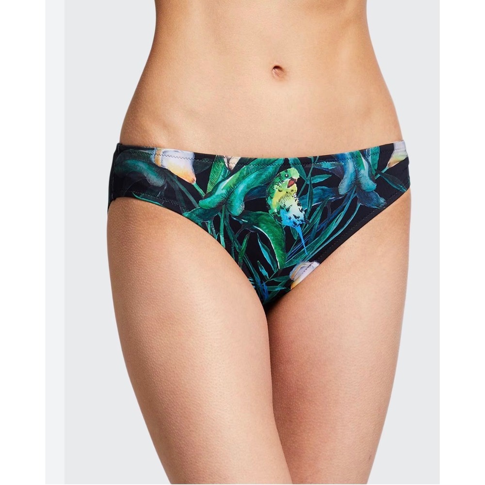Johnny Was Calla Lily Hipster Bikini Bottom Large multi New Tropical CSW4120-N